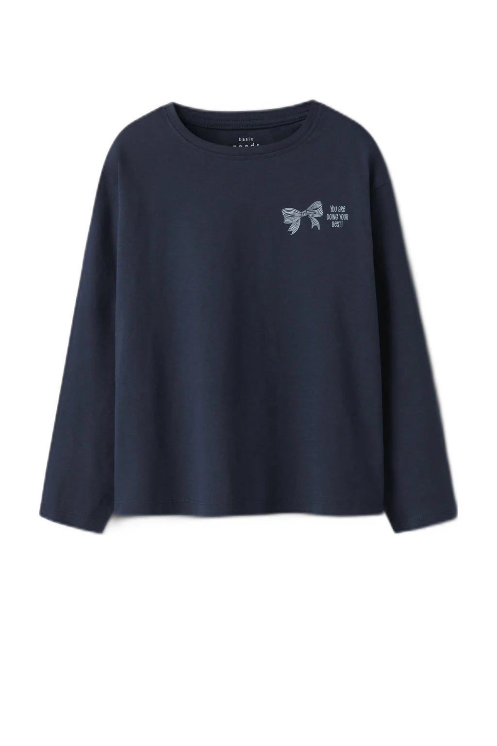 NAME IT KIDS longsleeve NKFVEEN- set van 2 lila/donkerblauw