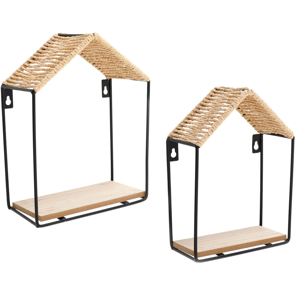 Etagères murales maison (lot de 2)