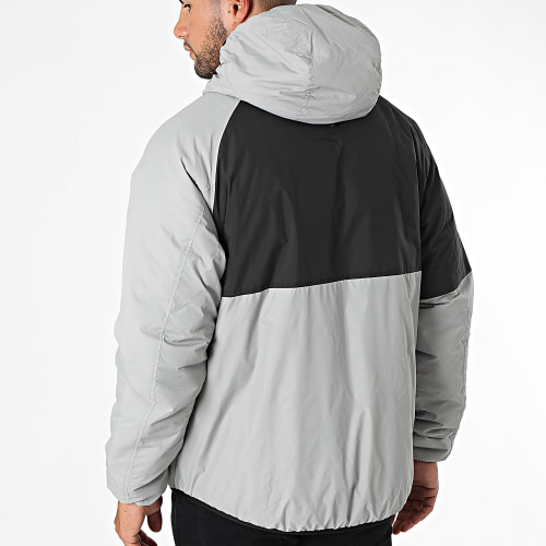 Veste Zippée Capuche Réversible Wolfe Gris Noir