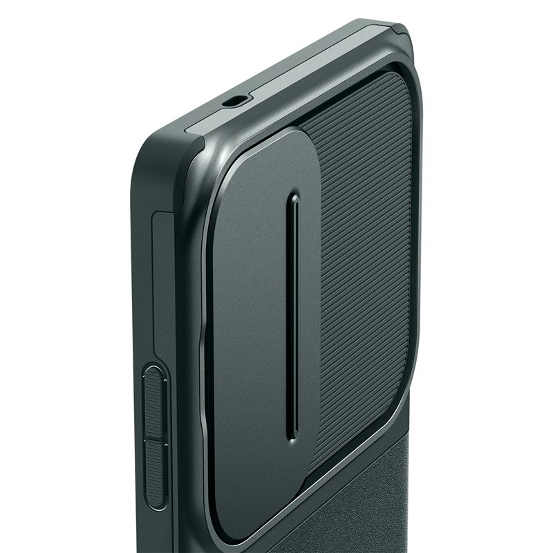 Samsung Galaxy S25 Ultra Optik Armor Hybrid Case Hülle mit Cam-Slider (ACS08970) - Abyss Green