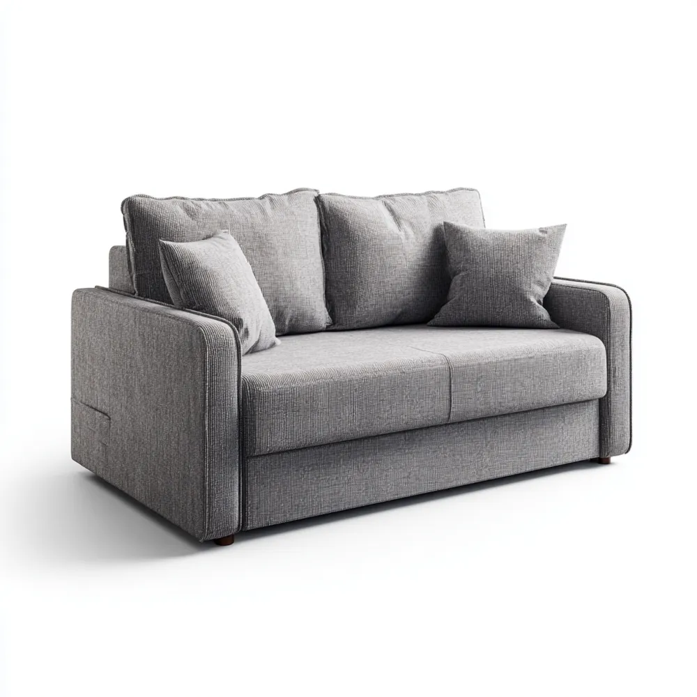 2-Sitzer-Sofa Stoff 160x90x85 cm - Hellgrau - Modernes Design