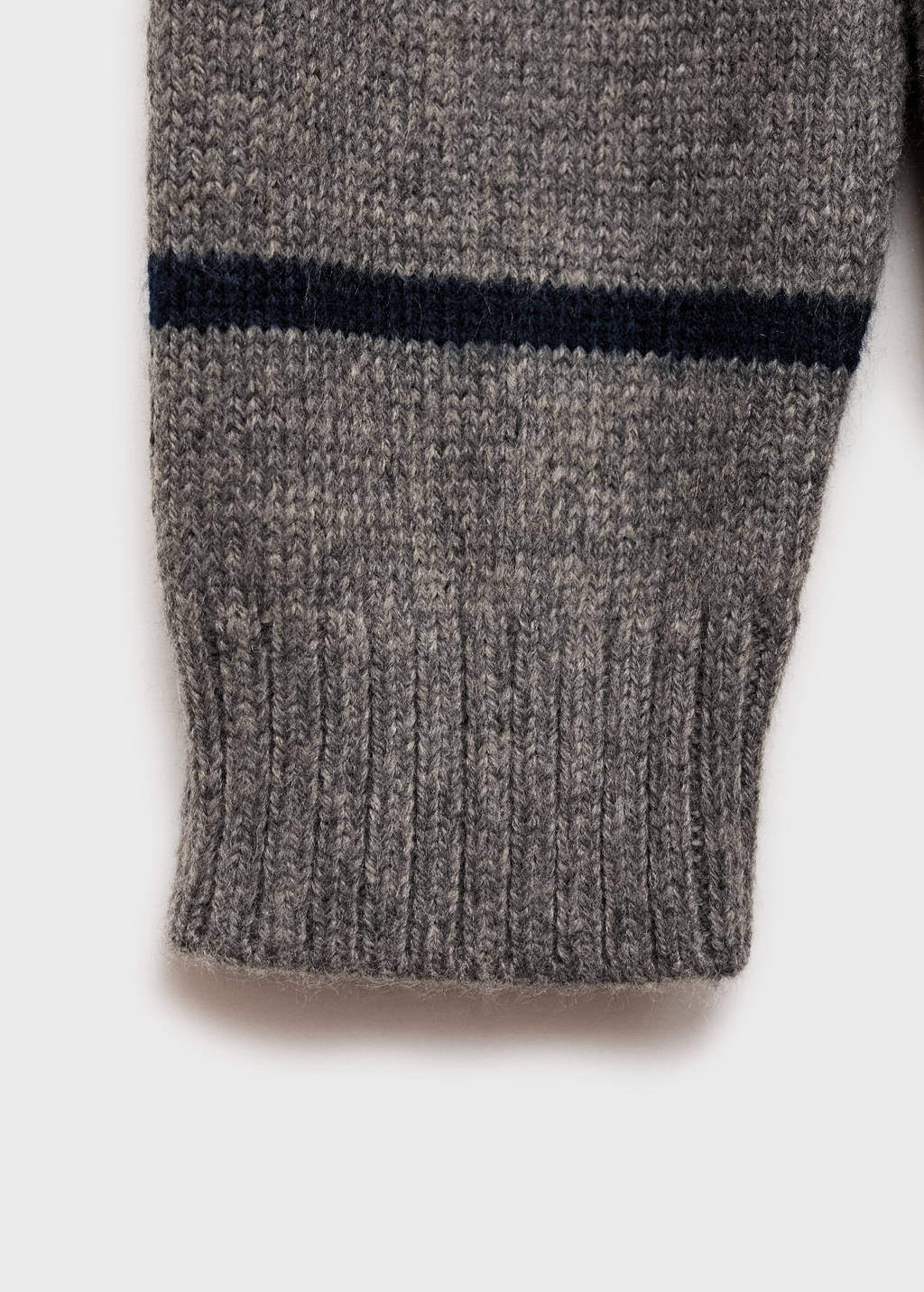 Mango Kids pullover grijs fijn gebreid