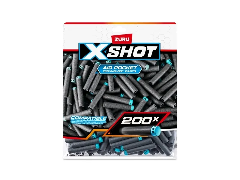 XSHOT Excel 200PK Refill Darts Foilbag