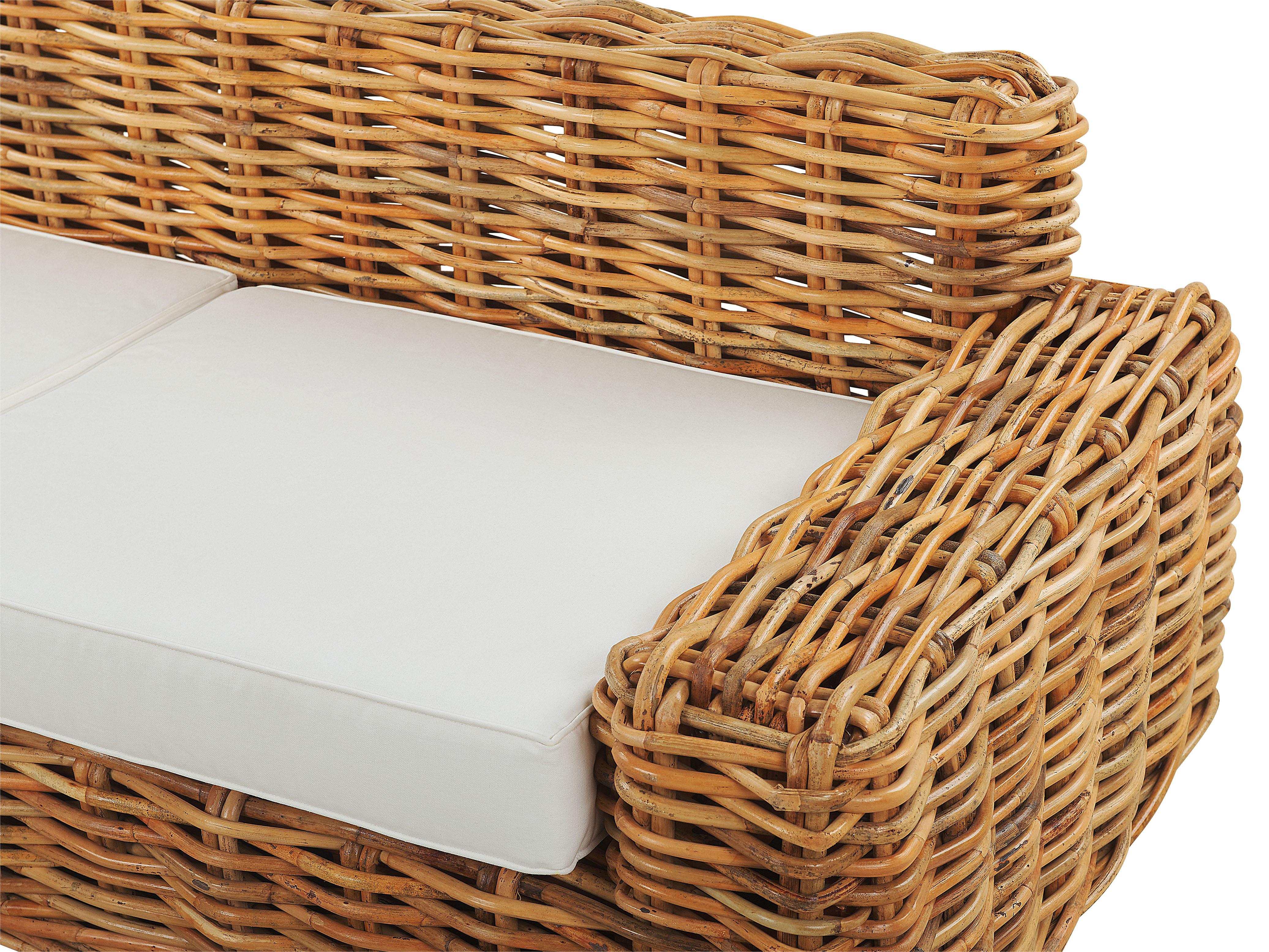 Tuin loungebank 3-zits FORLI Rotan Natuurlijk