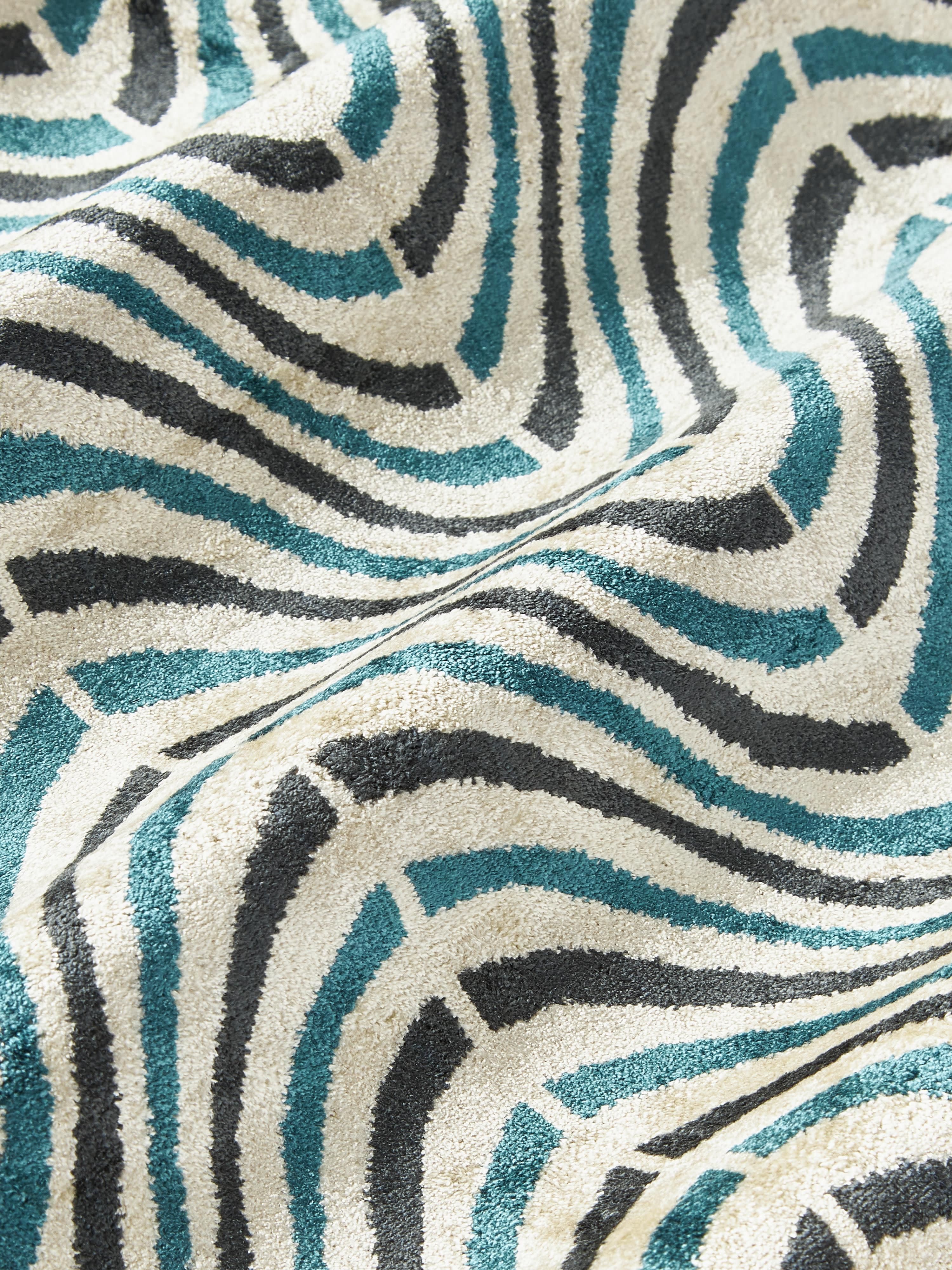 Viscose kussenhoes Hayden met geweven jacquardpatroon