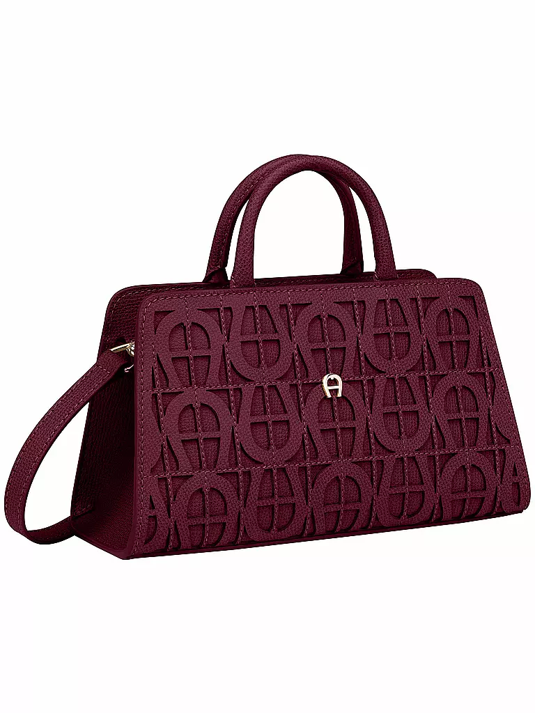 AIGNER Ledertasche - Henkeltasche CYBILL Small dunkelrot