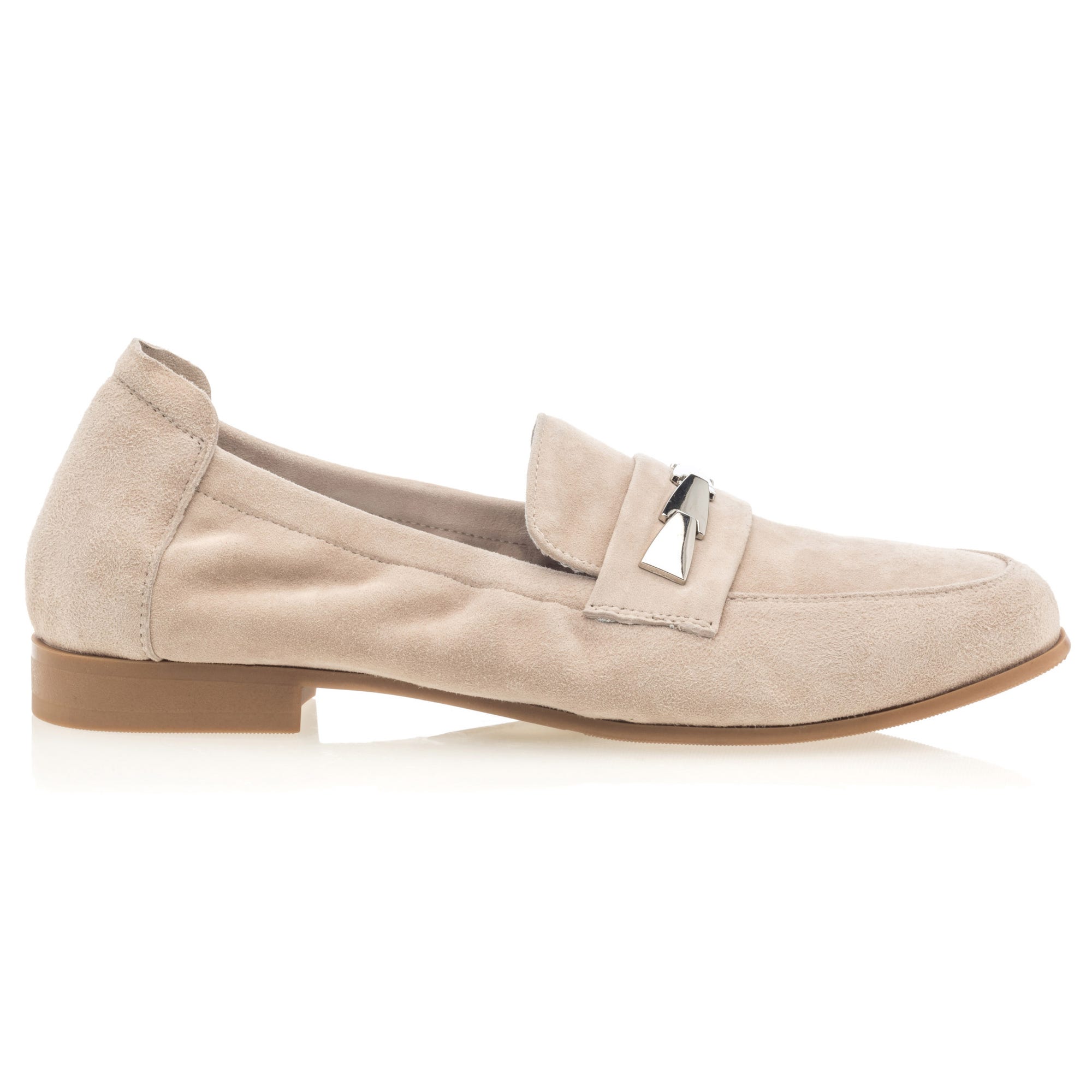 Mocassins Femme en cuir beige
