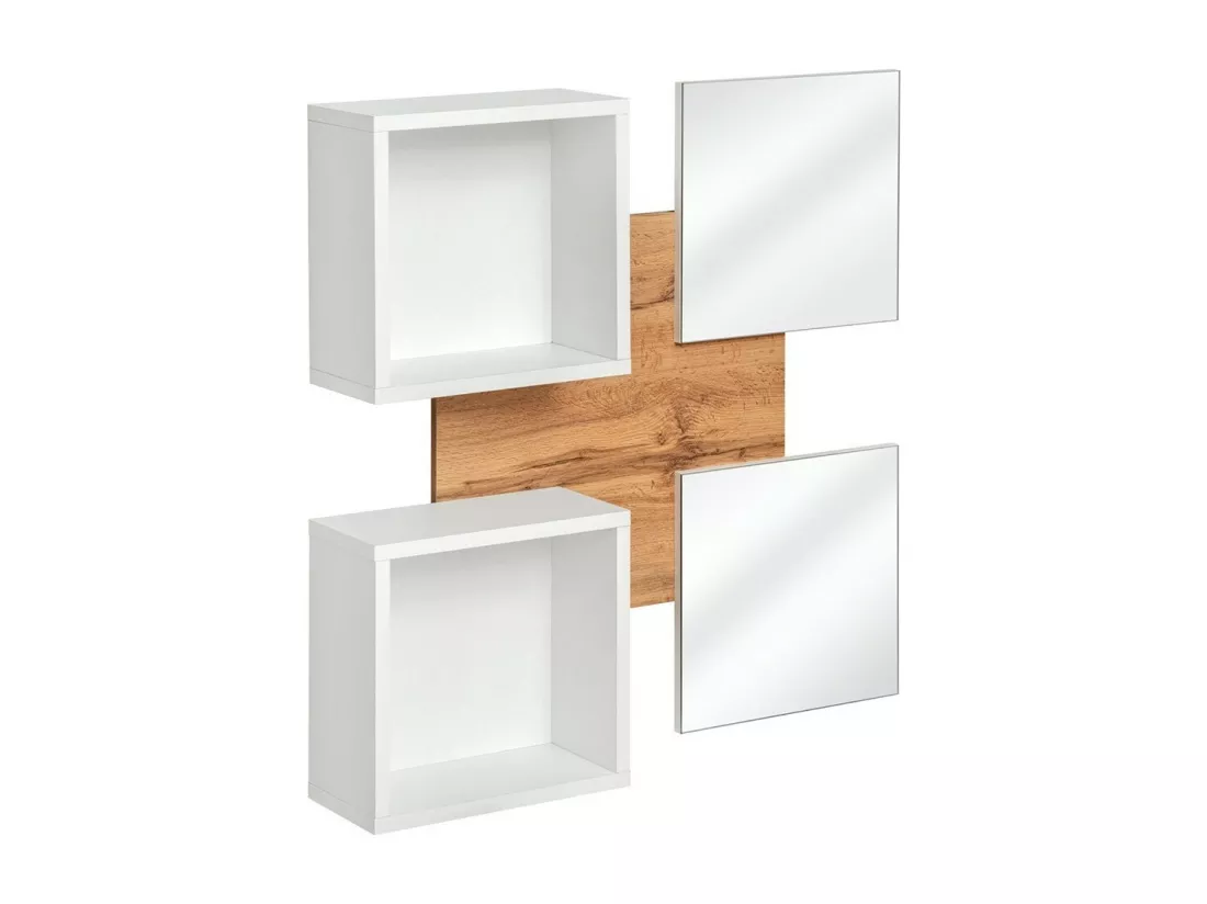 Meuble d'entrée - TORTH 4 - Coloris chêne et blanc