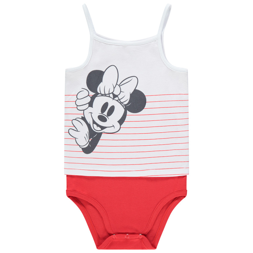 Body à fines bretelles print Minnie  pour bébé fille