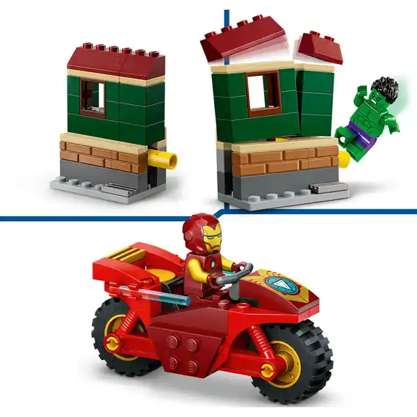 76287 Iron Man mit Bike und der Hulk