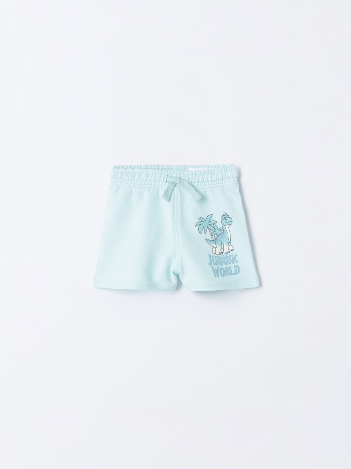Conjunto de polo e shorts JUñassic Park Universal - Azul Claro