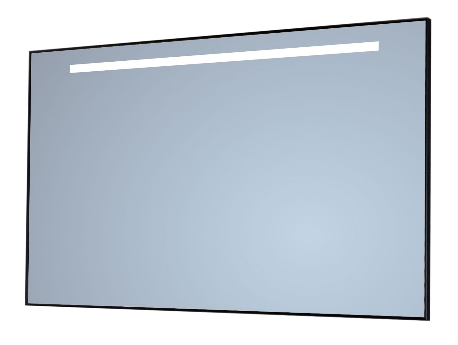 Sanicare Q mirror LED spiegel met zwarte omlijsting 75x70cm