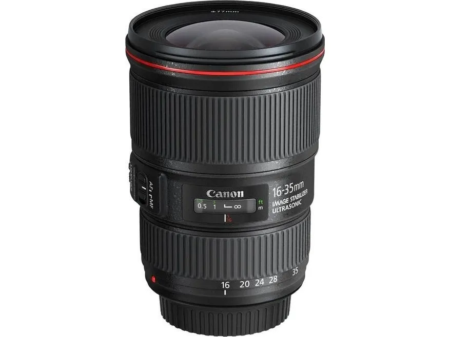 Canon EF - Vidvinkel zoom objektiv - 16 mm - 35 mm - f/4.0 L IS USM - Canon EF - for EOS 100, 1200, 6D, 70, 700, Kiss X6i, Kiss X7, Kiss X70, Kiss X7i, Rebel SL1, Rebel T5i