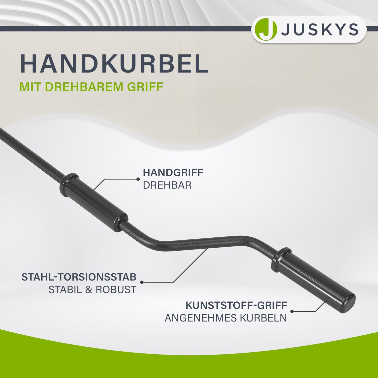 Juskys® Gelenkarmmarkise 300 x 250 cm, UV40+ & wasserabweisend, mit Kurbel & Wandhalterung Länge + Winkel einstellbar, Markise für Terrasse & Balkon, Sonnenschutz Balkonmarkise Gelenkmarkise, Beige