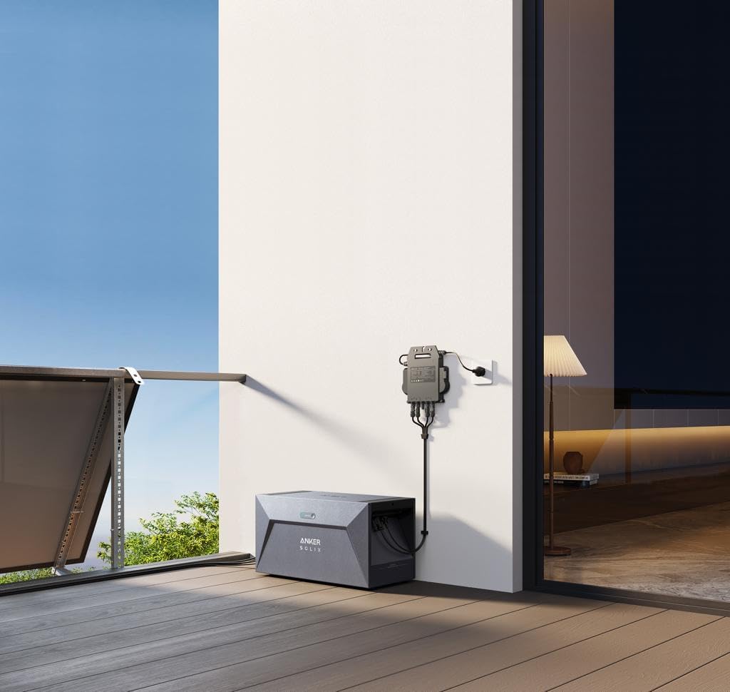 Anker SOLIX Solarbank E1600, 1.6kWh Akkukapazität, IP65, 6000 Ladezyklen, LFP Akku, Kompatibel mit 99% der Balkonkraftwerke, Plug&Play in 5 Min