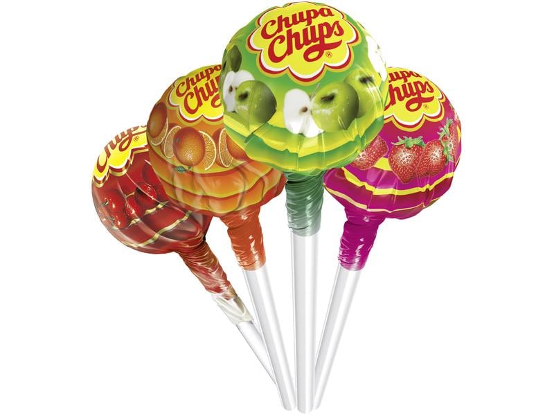 Chupa Chups Lollipop Frucht 100 Stück Süsse Lollis in fruchtigen Geschmacksrichtungen