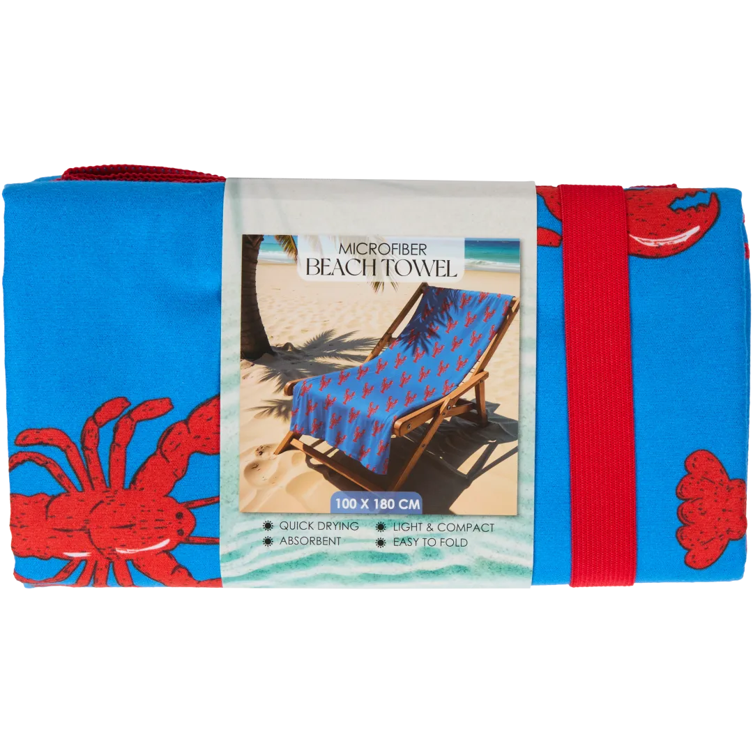 Serviette de plage en microfibre
