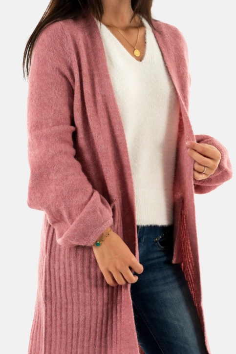 gilets cardigans ichi kamara 171608 heather rose