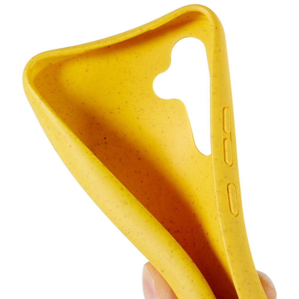 Samsung Galaxy A54 5G Necklace Bio Gummi Case Hülle Eco Friendly Nachhaltig Kompostierbar   Handykette (150cm) - Gelb