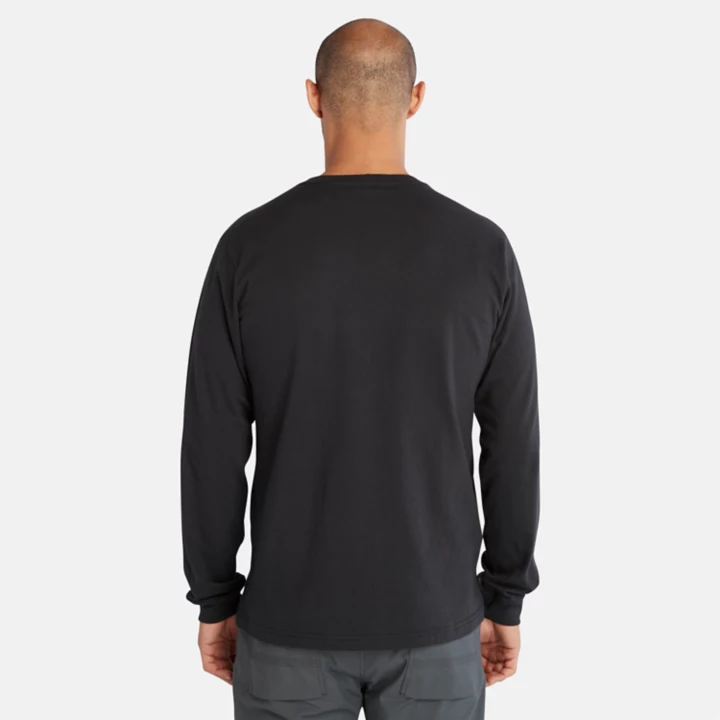 T-shirt à logo Timberland PRO Core à manches longues pour homme en noir