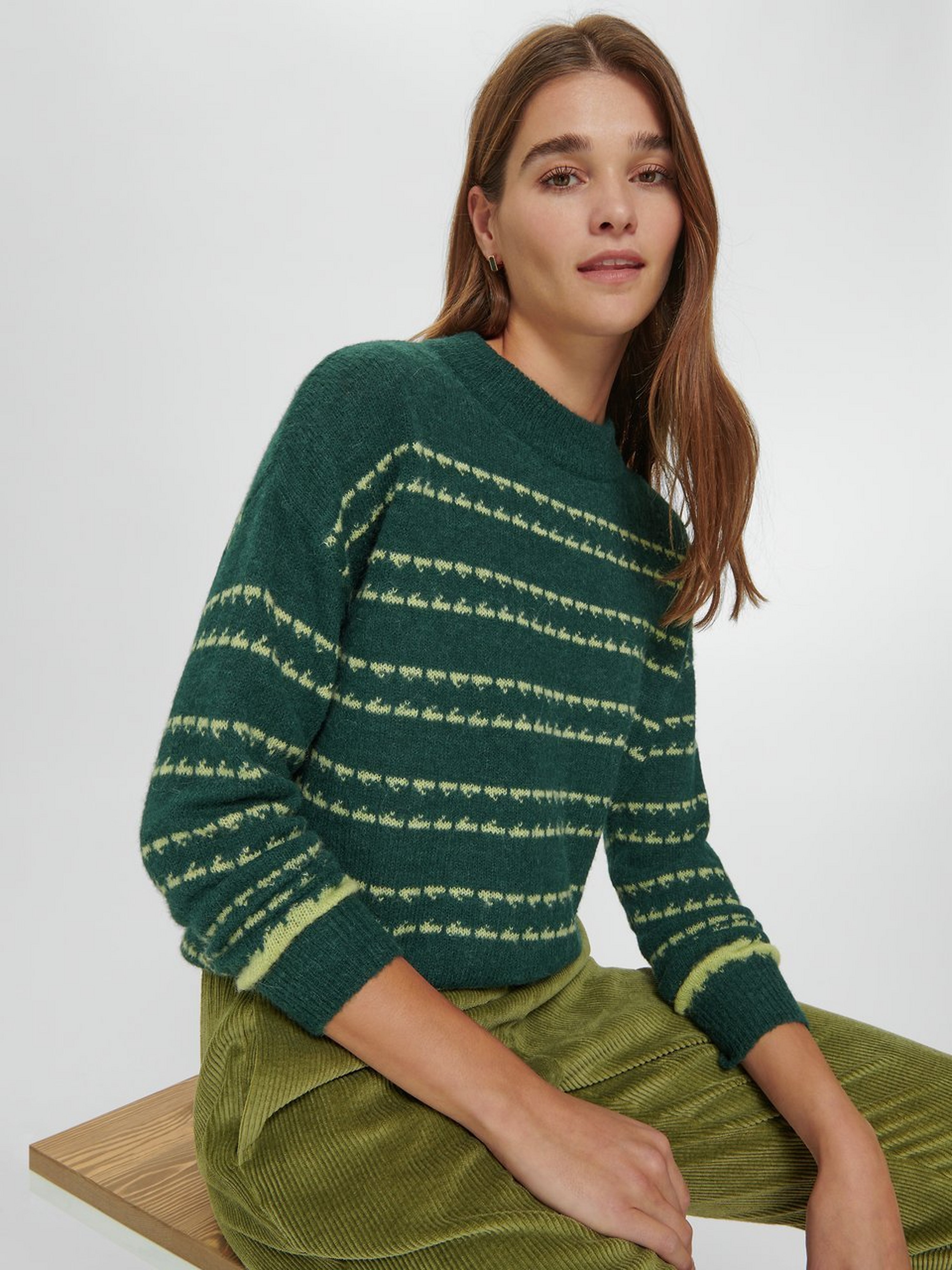 Pullover mit Stehbund