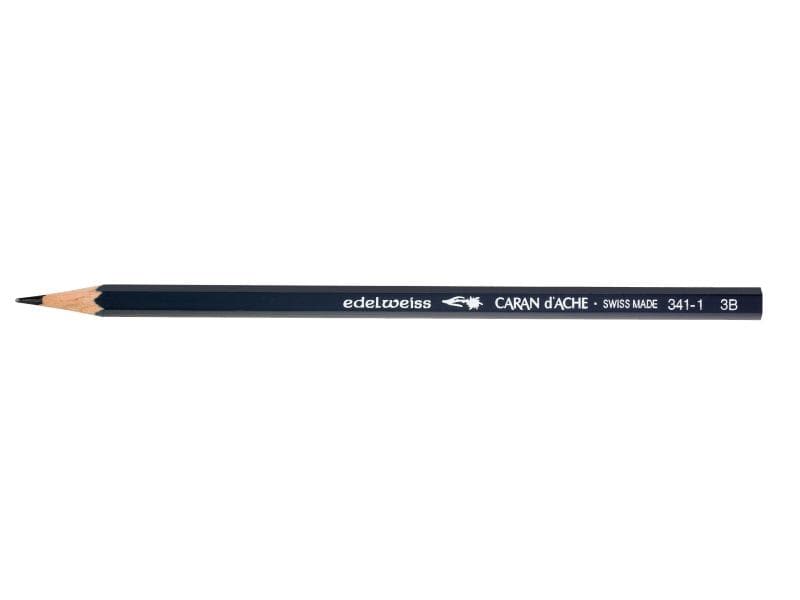 Caran d'Ache Bleistift 3B, Grau Schulbleistift für den täglichen Gebrauch