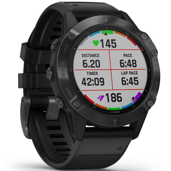 Montre cardio GPS GARMIN FENIX 6 PRO BAND BLACK W/BLACK