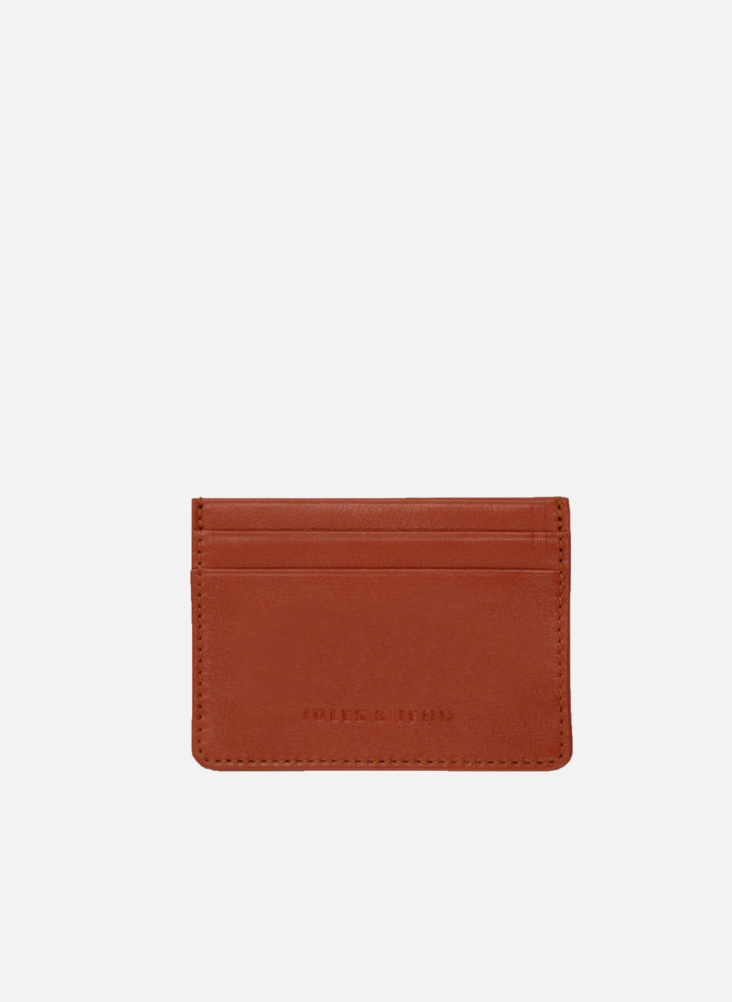 Porte-cartes cuir lisse | Orange