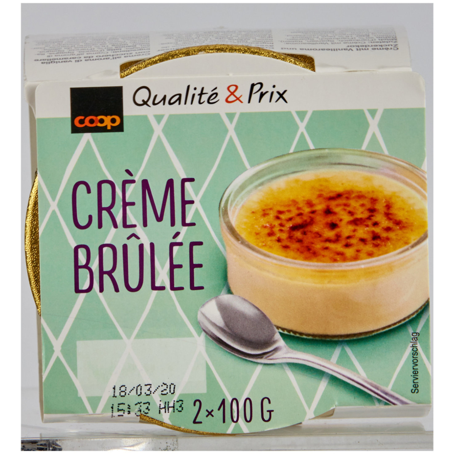 Crème brûlée 2x100g