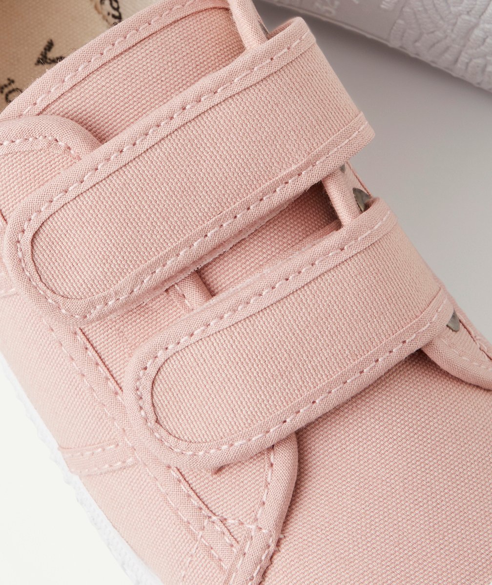 VICTORIABASKETS FILLE EN TOILE ROSE PÂLE AVEC DOUBLE SCRATCH