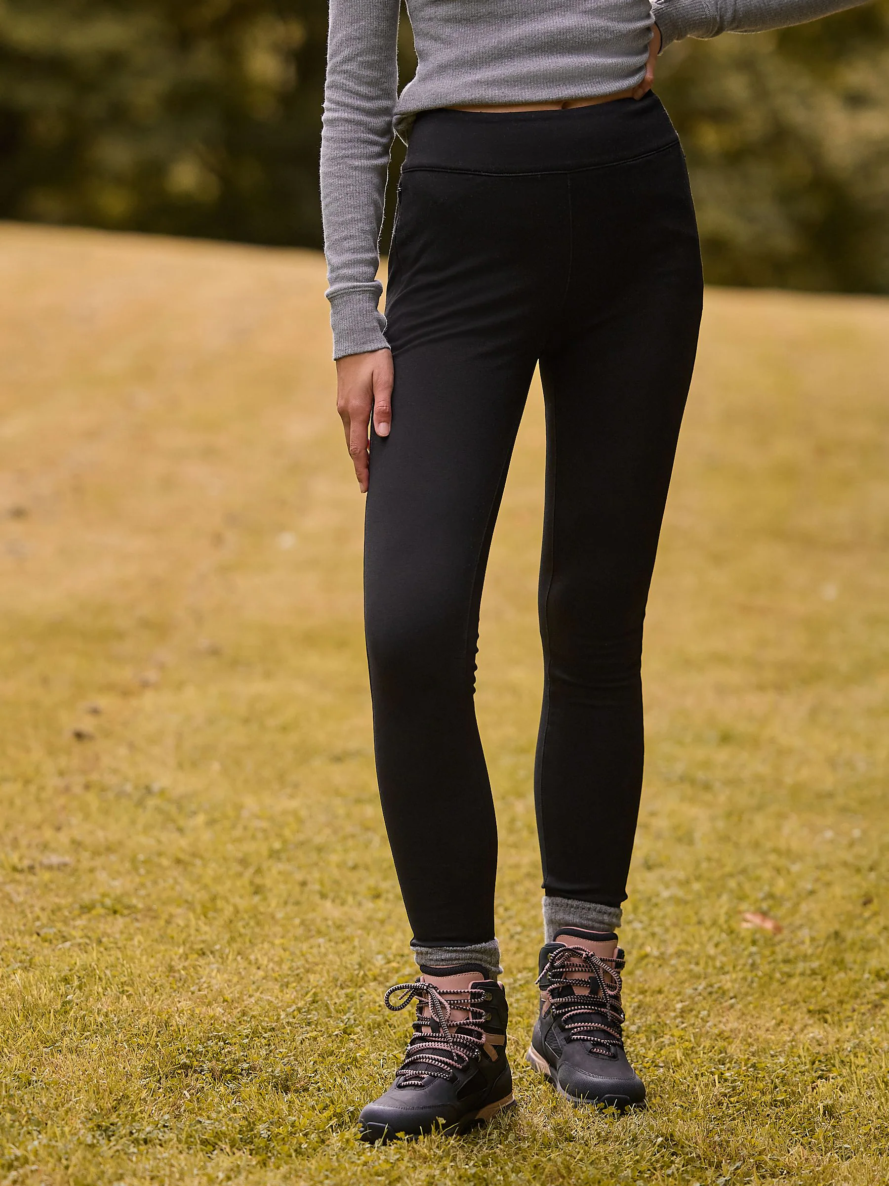 Zwart - Elements Fleece Lined Leggings