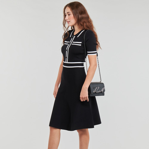 Karl Lagerfeld - K/SIGNATURE SM SHOULDERBAG Negro / Plata