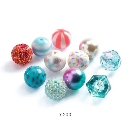 Djeco Schmuck basteln: Kugeln Silber