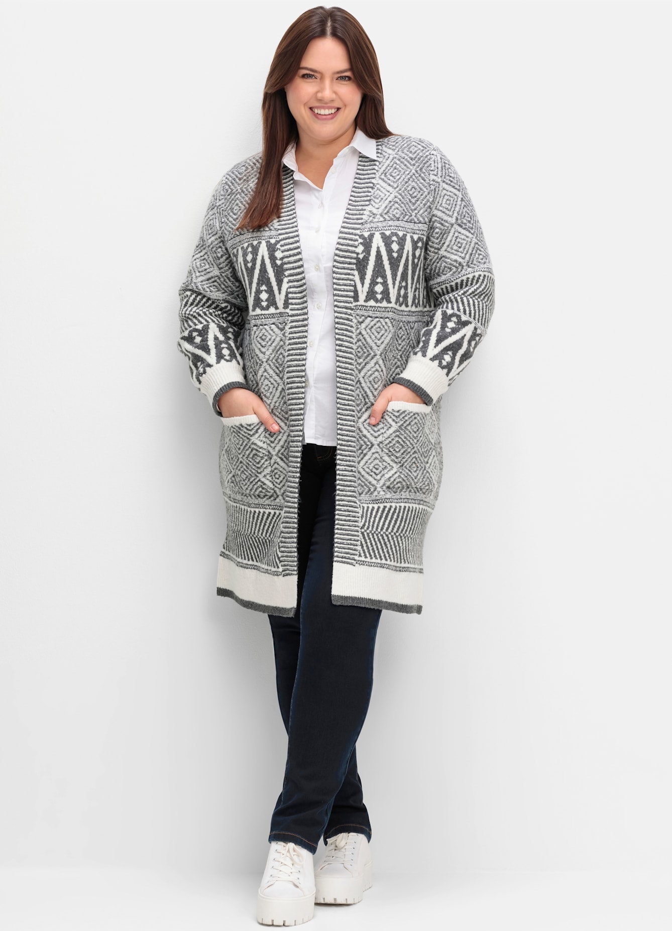sheego by Joe Browns Longstrickjacke