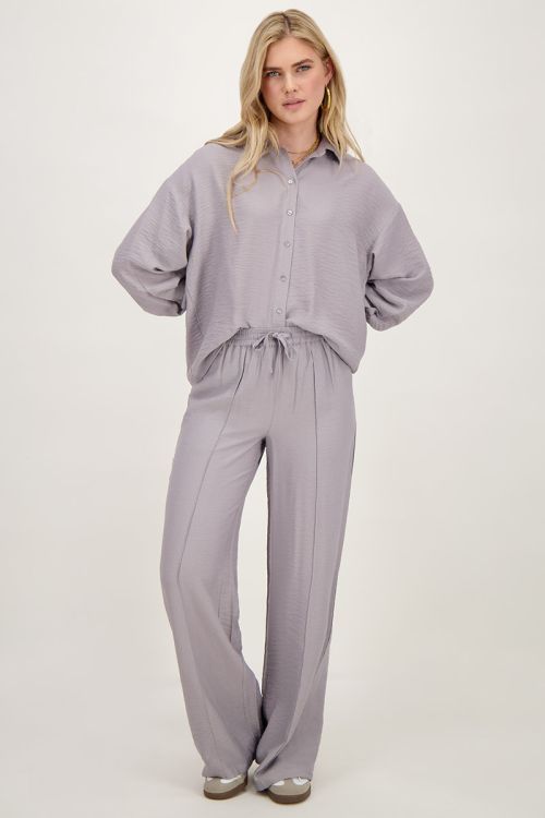 Grijze blouse met knopen