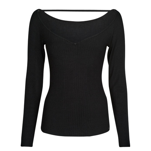 Guess - LS LENA SWEATHEART SWTR - Noir