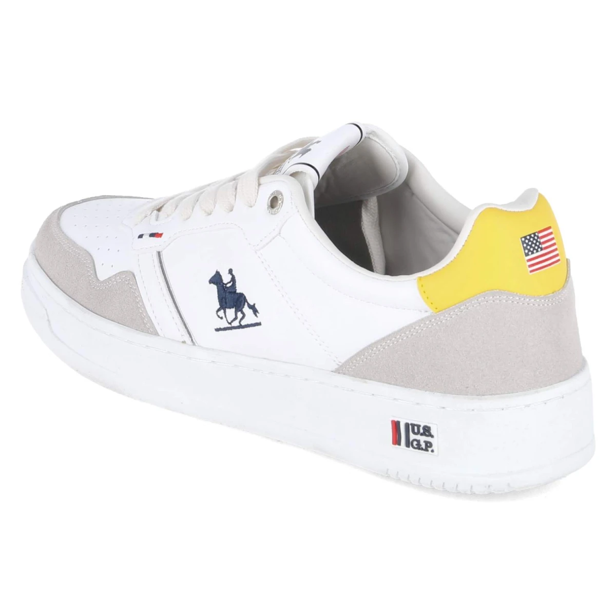 U.S. Grand PoloSneaker GINNICA MIX2 - White/Yellow