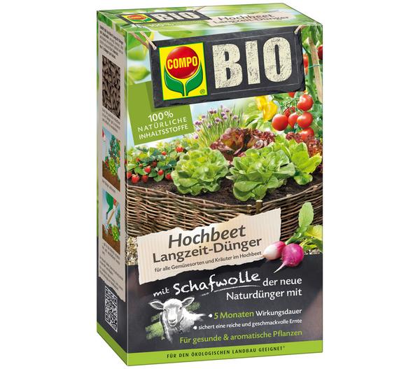 COMPO BIO Hochbeetdünger mit Schafwolle, 750