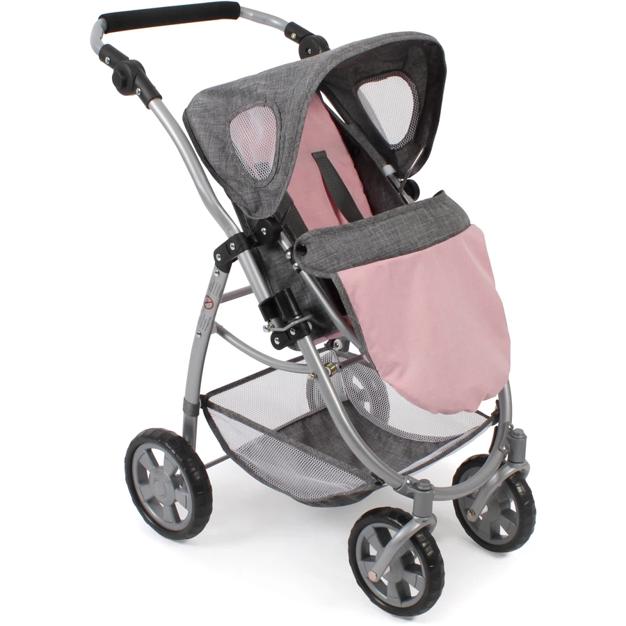 BAYER CHIC 2000 3 in 1 Kombi EMOTION ALL IN grau-rosa
