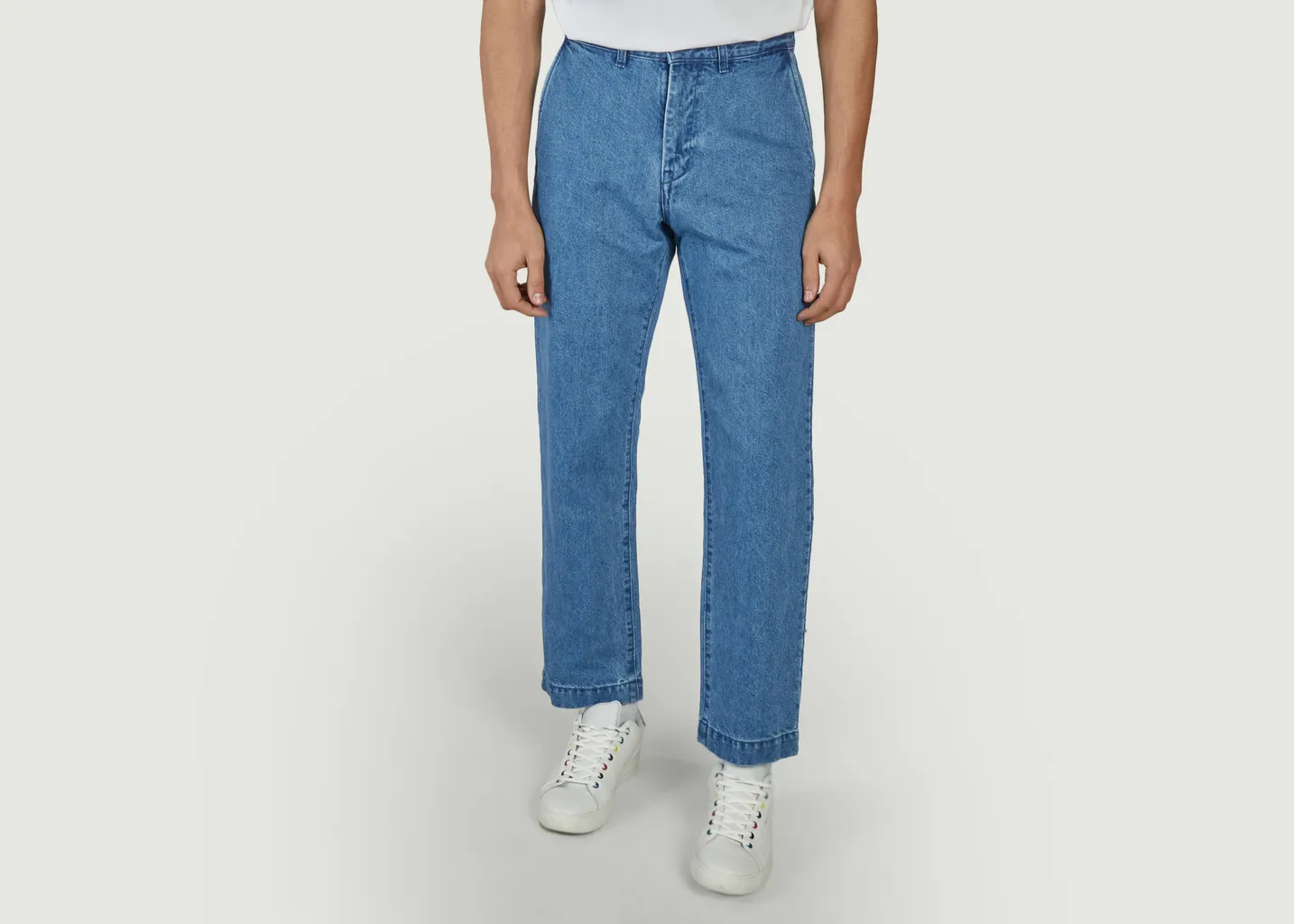 Jean ample délavé Kouzo (楮-コウゾ) Japan Blue Jeans