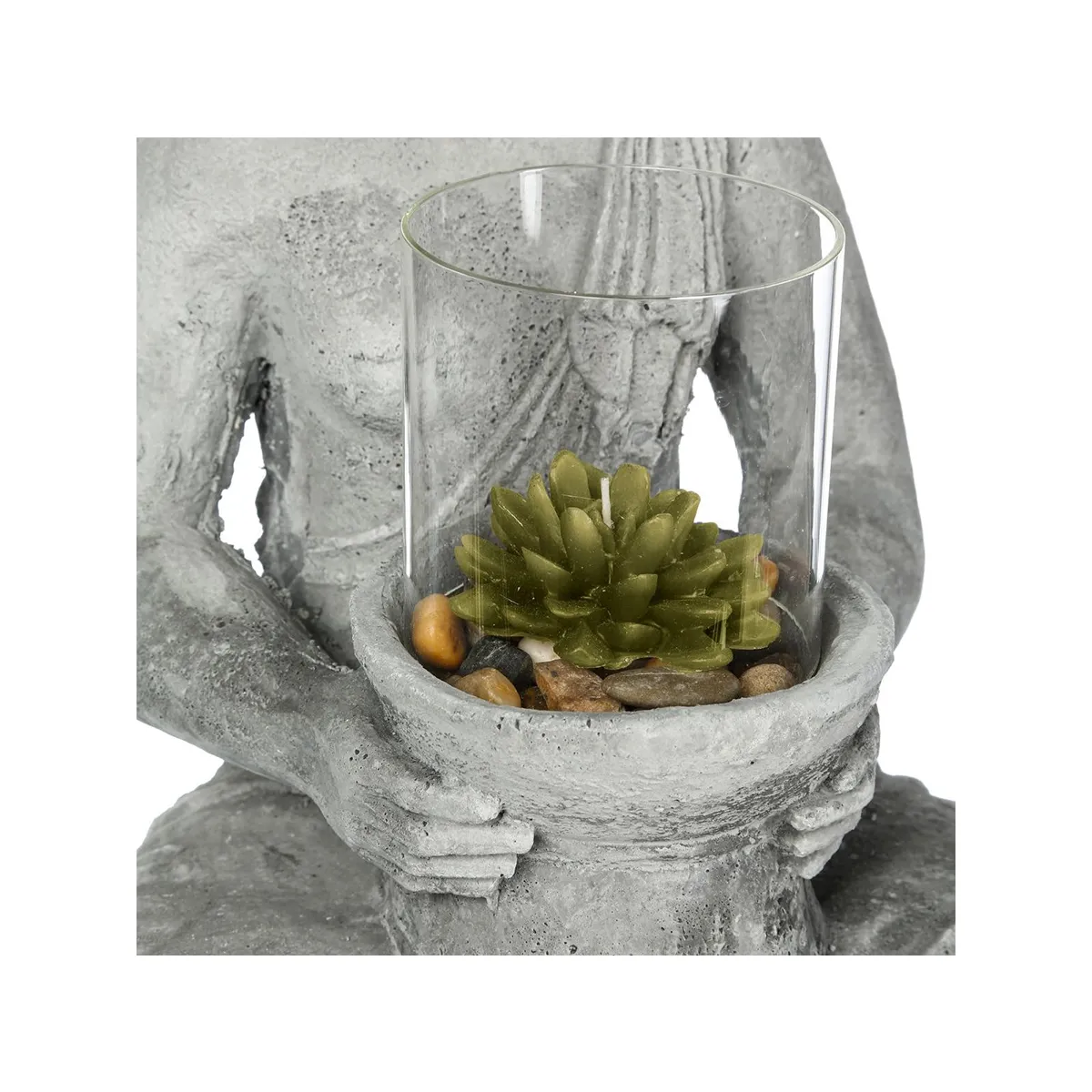 Atmosphera, Createur D'Interieur Atmosphera Bouddha Assis avec Bougie