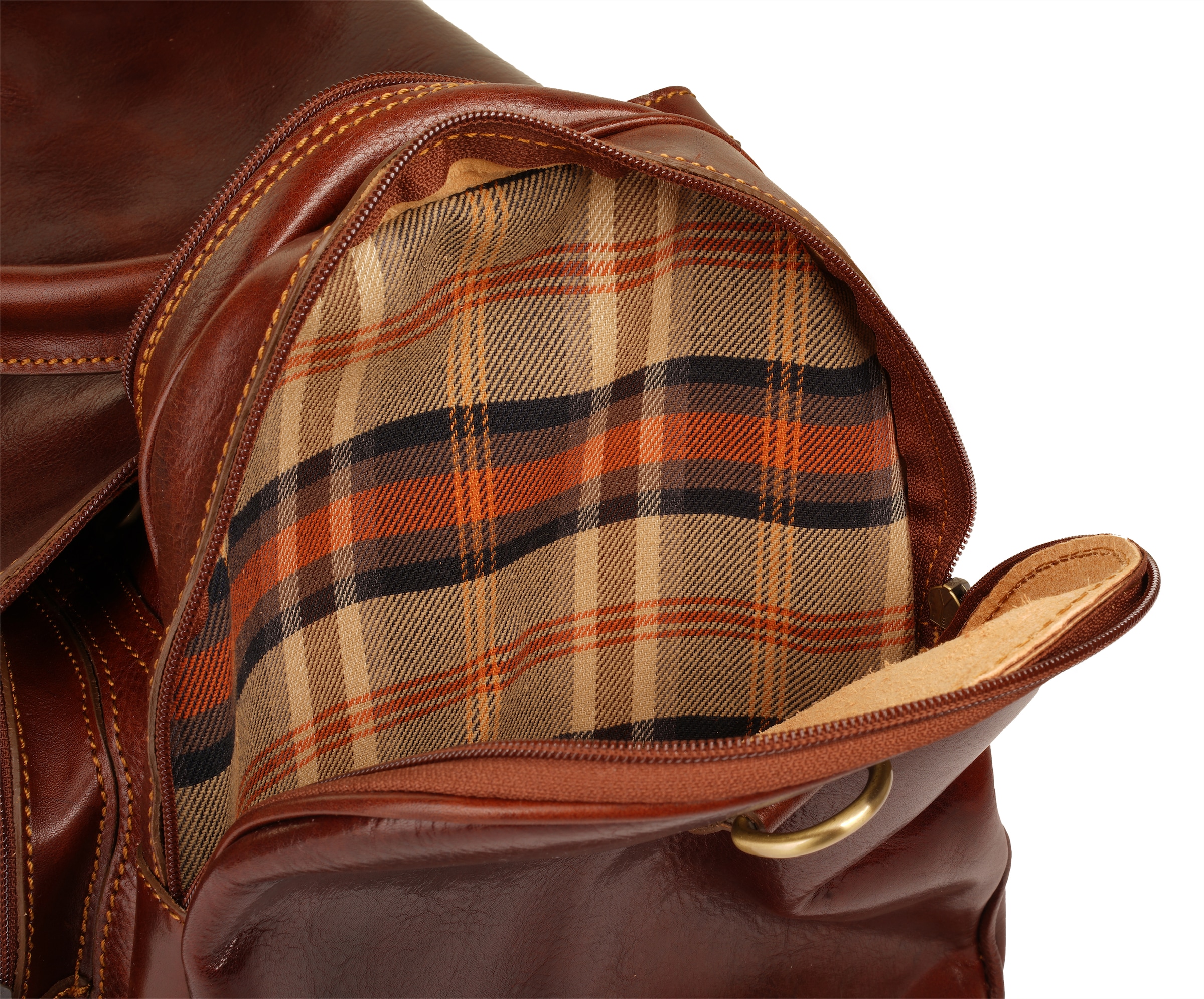 Piké Reisetasche echt Leder, Made in Italy