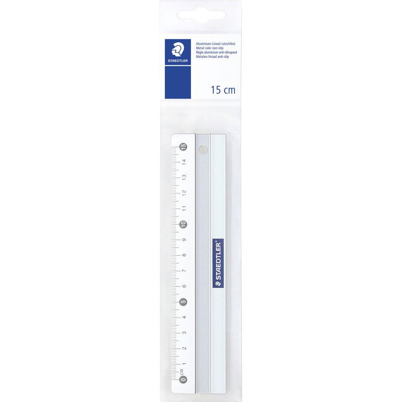 Règle plate aluminium Staedtler 15 cm