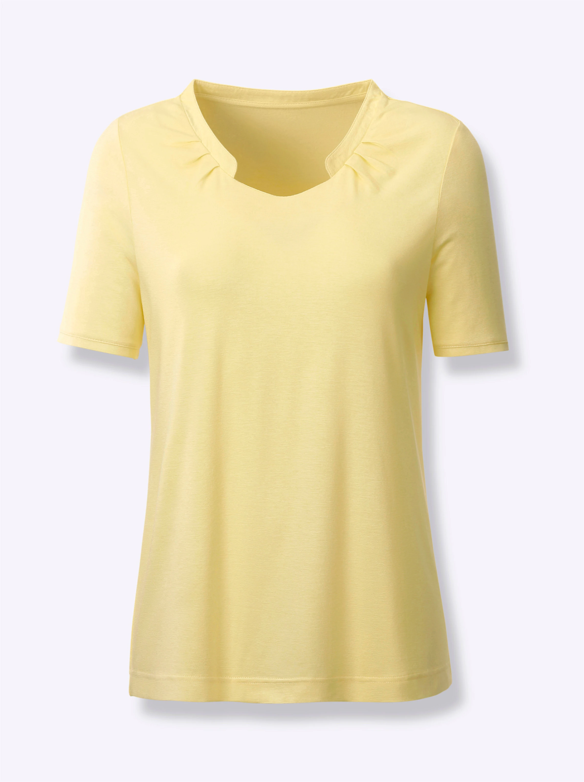 Kurzarmshirt in zitrone