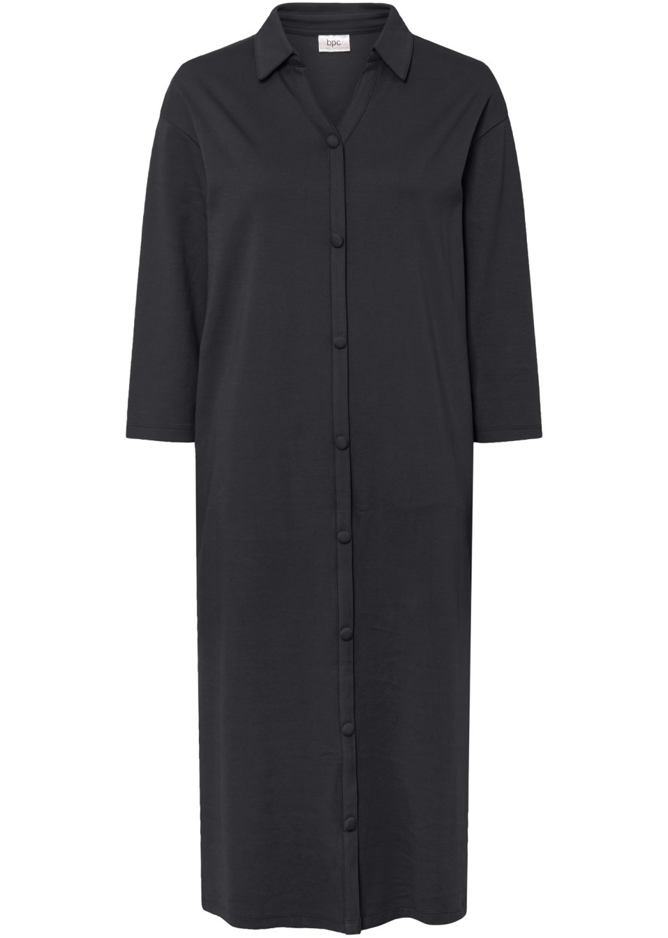 Robe-chemise midi en coton