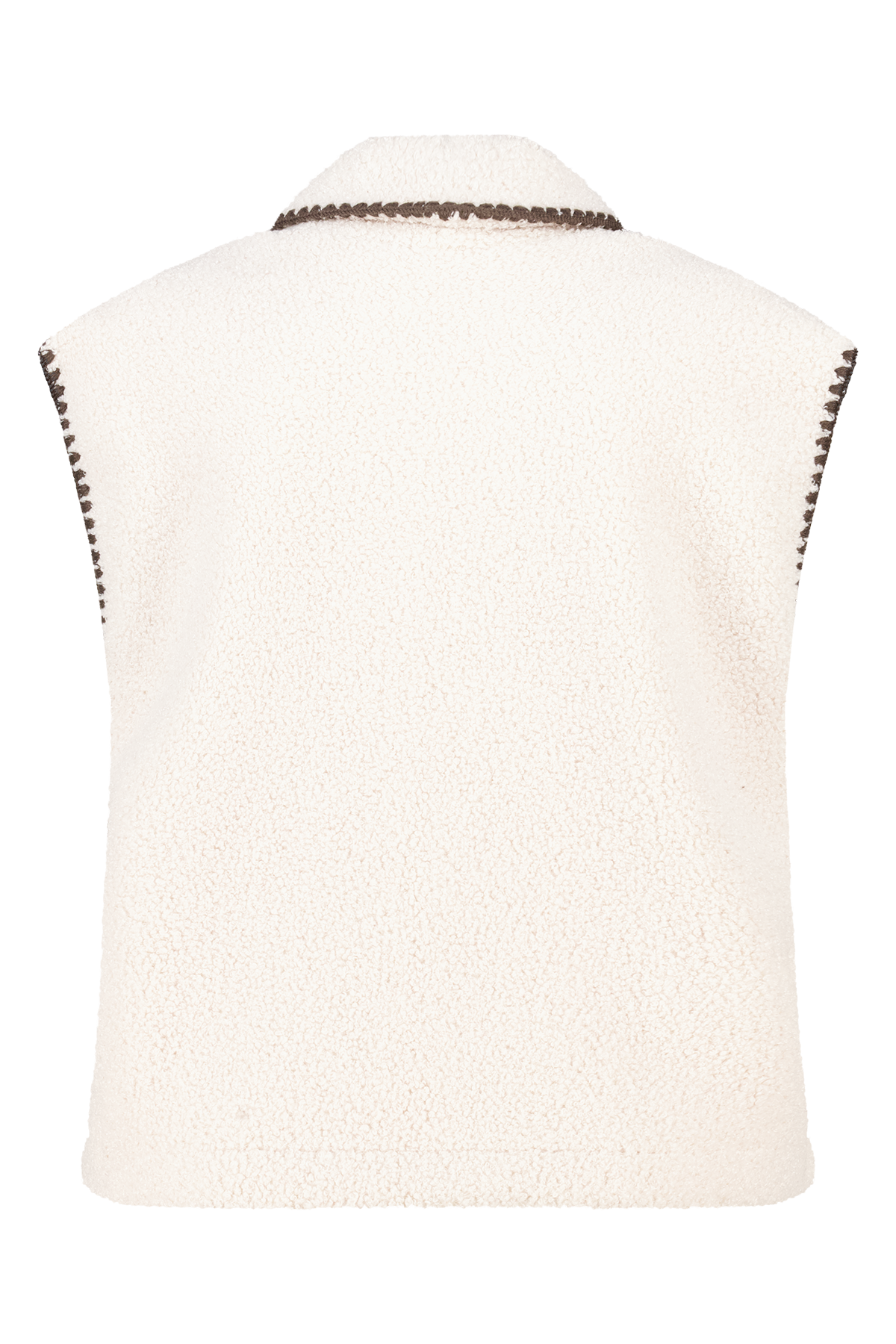 Teddy gilet met sierstiksels Kit