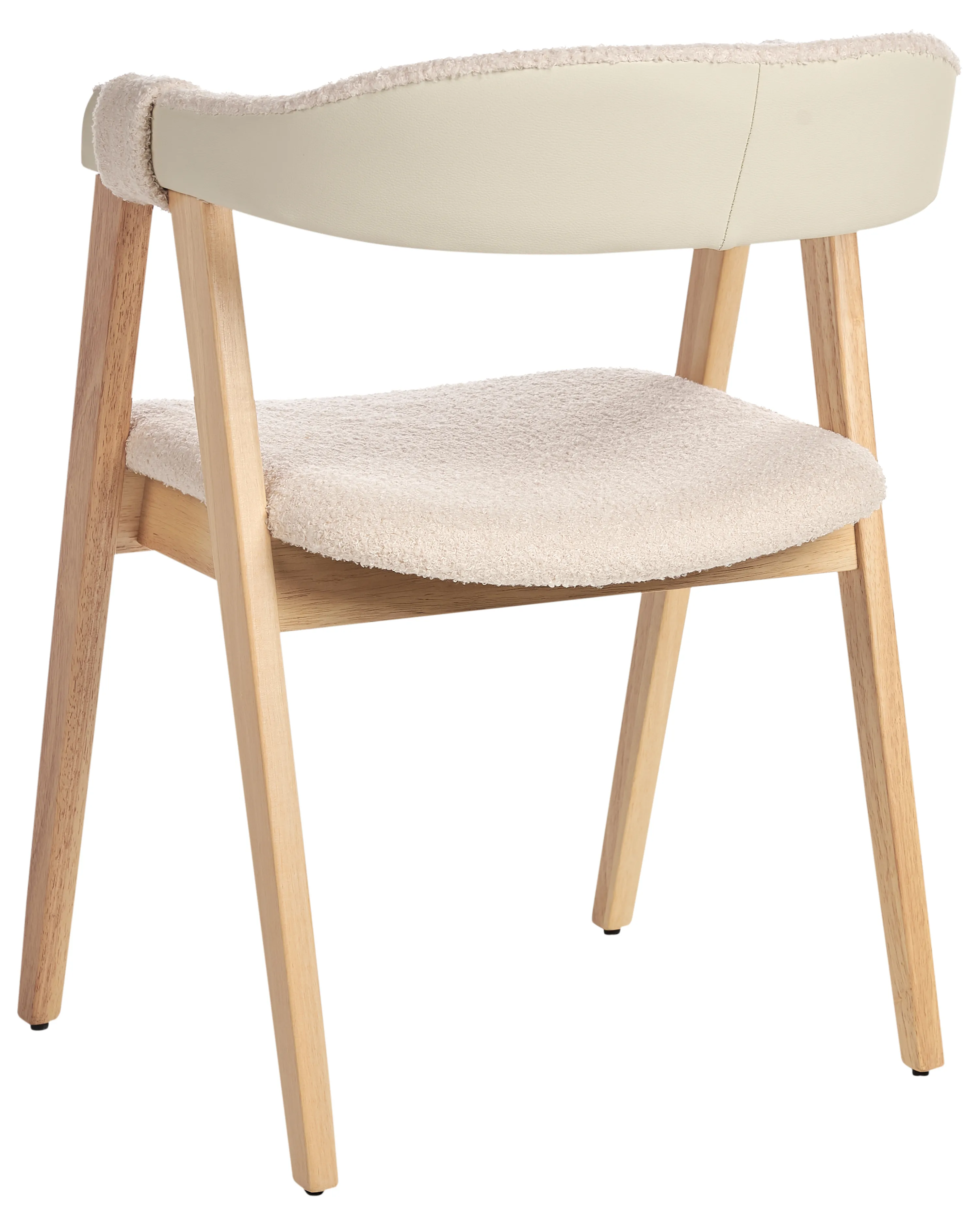 Set van 2 eetkamerstoelen DAY Bouclé Lichtbruin/beige