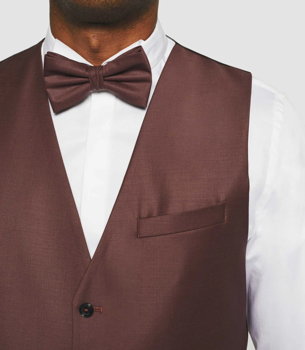 Gilet de costume framboise 