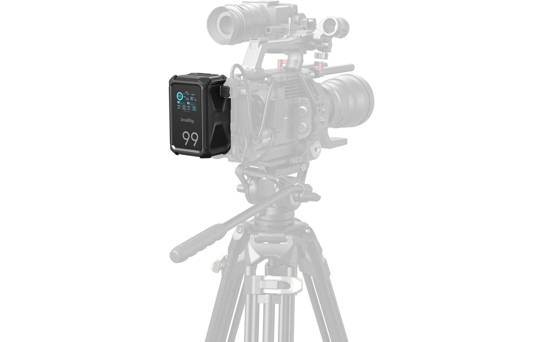 Videokamera-Akku X-Touch Smart Triple-Proof V-Mount X99<br>Batterie mit 2.0-Zoll-HD-Farb-Touchscreen