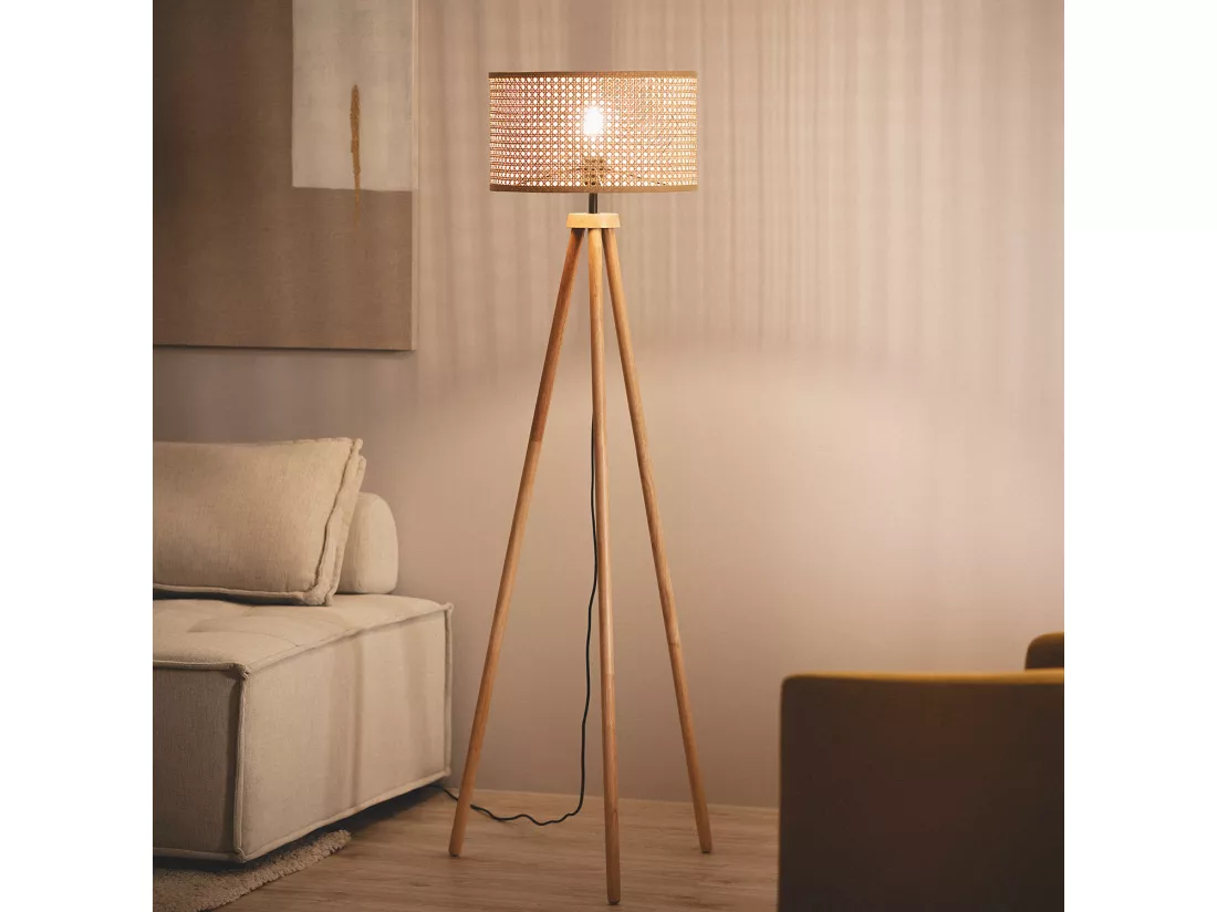 Lampadaire Rotin Adirane Naturel